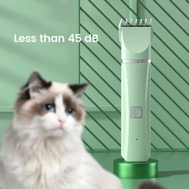 4 in 1 Electric Pet Grooming Kit - Hair Trimmer, Clippers, Nail Grinder for Cats & Dogs - PetAndCamping