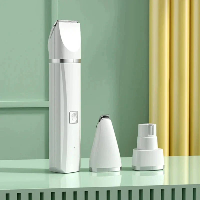 4 in 1 Electric Pet Grooming Kit - Hair Trimmer, Clippers, Nail Grinder for Cats & Dogs - PetAndCamping