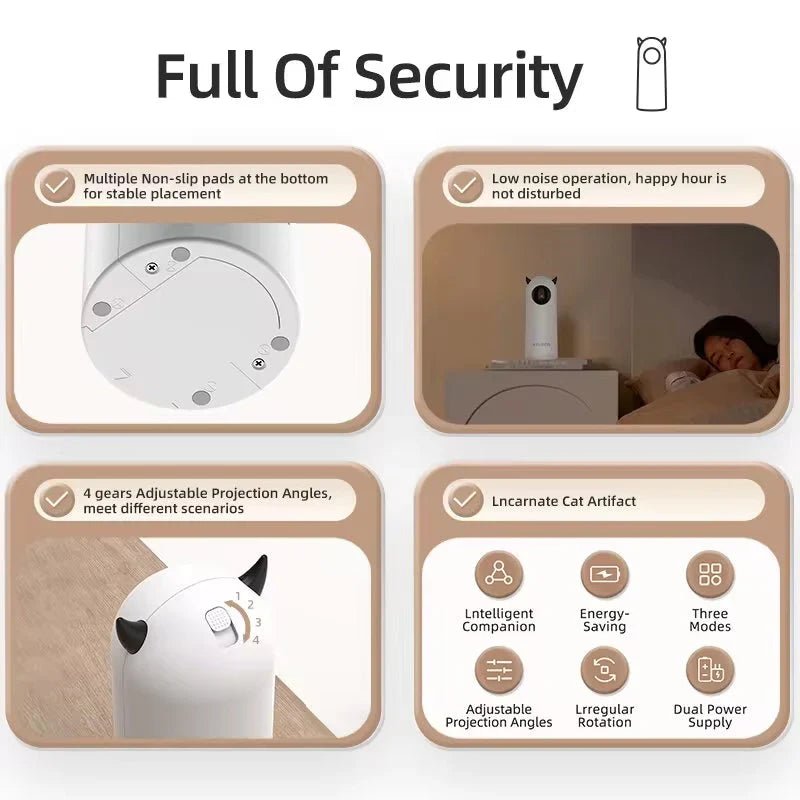 Automatic Cat Toy – Interactive Smart LED Laser - PetAndCamping
