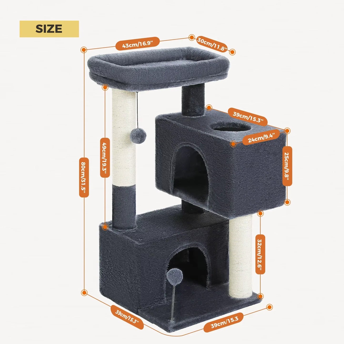 Cat Tree for Large Cats Cat Tower for Indoor - PetAndCamping