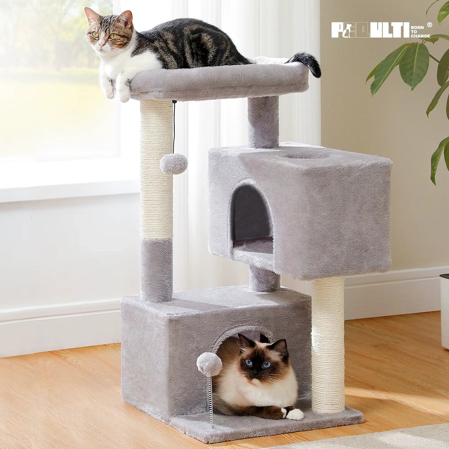 Cat Tree for Large Cats Cat Tower for Indoor - PetAndCamping
