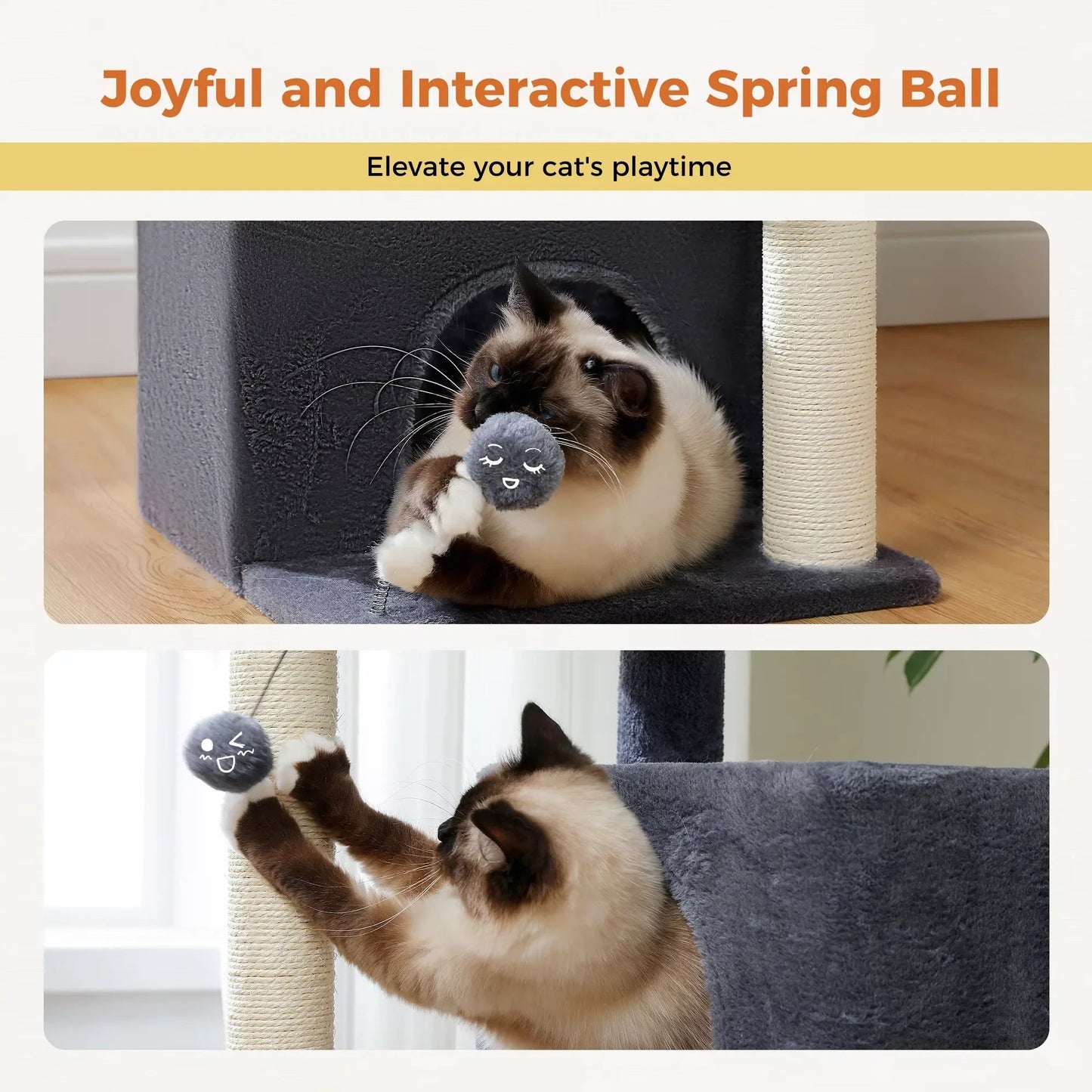 Cat Tree for Large Cats Cat Tower for Indoor - PetAndCamping
