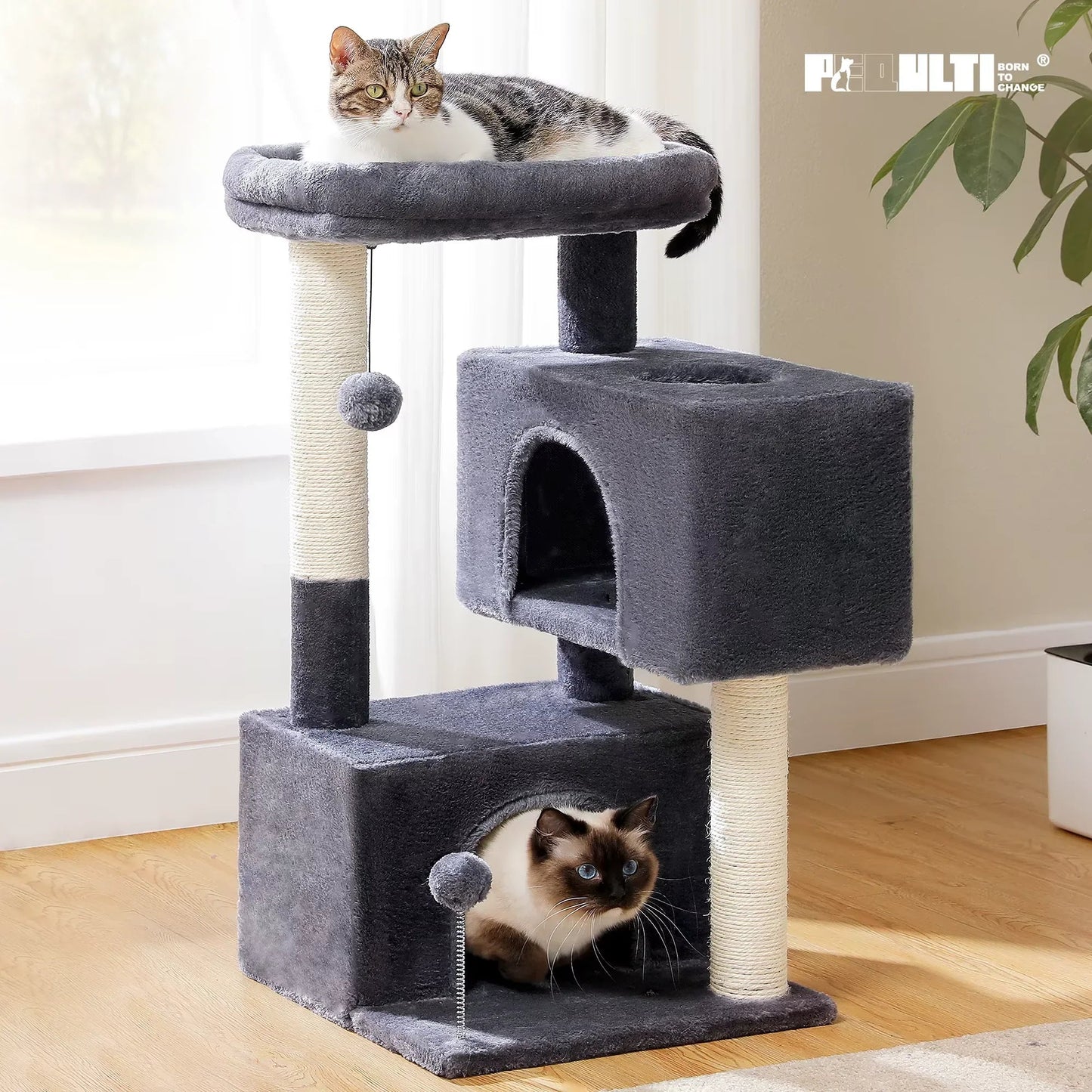 Cat Tree for Large Cats Cat Tower for Indoor - PetAndCamping