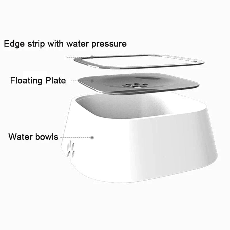 Dog Drinking Water Bowl with Floating Design - Non - Wetting, Non - Skid, Large Capacity - PetAndCamping