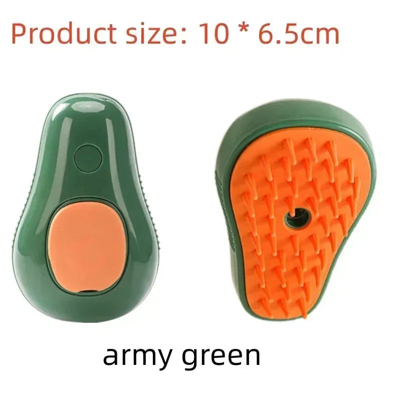 Electric Cat Steam Brush β 3 - In - 1 Pet Grooming Comb with Water Spray for Cats and Dogs, USB Rechargeable - PetAndCamping