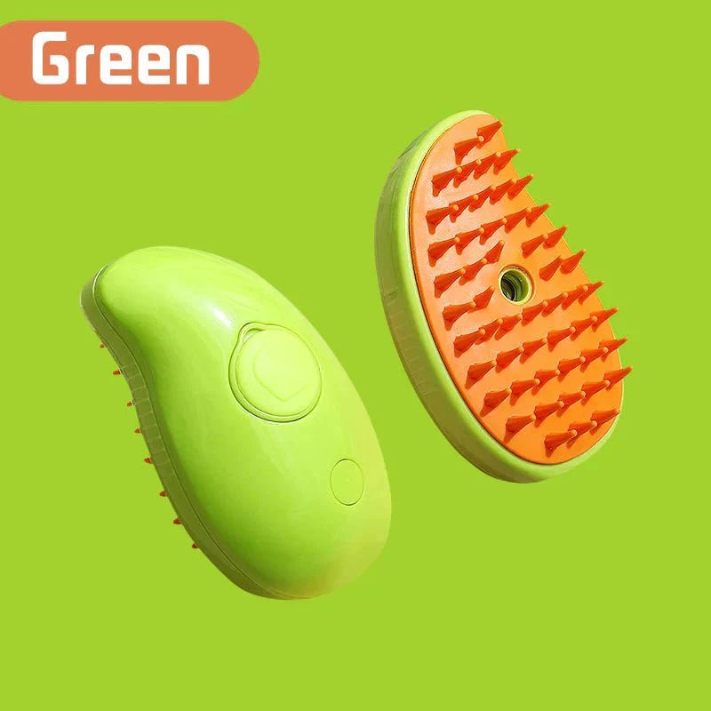 Electric Cat Steam Brush β 3 - In - 1 Pet Grooming Comb with Water Spray for Cats and Dogs, USB Rechargeable - PetAndCamping