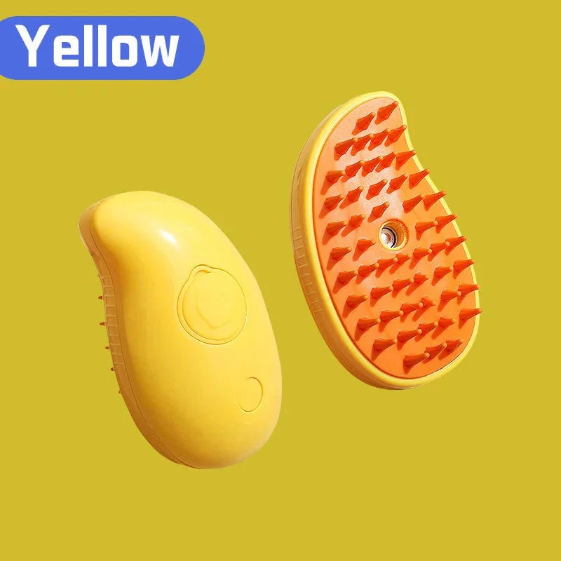 Electric Cat Steam Brush β 3 - In - 1 Pet Grooming Comb with Water Spray for Cats and Dogs, USB Rechargeable - PetAndCamping