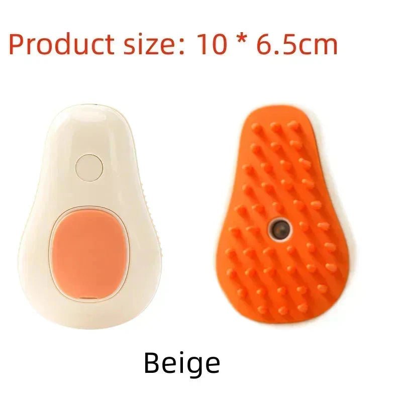 Electric Cat Steam Brush β 3 - In - 1 Pet Grooming Comb with Water Spray for Cats and Dogs, USB Rechargeable - PetAndCamping